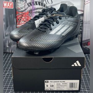 Adidas F50 League FG/MG  Core Black/Gold Soccer Cleats IE3181 Size 9 , 9.5 , 10